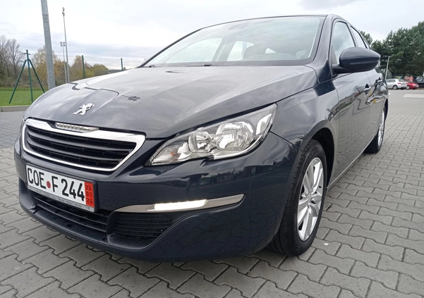 Peugeot 308 cena 31500 przebieg: 190000, rok produkcji 2015 z Zawiercie małe 781